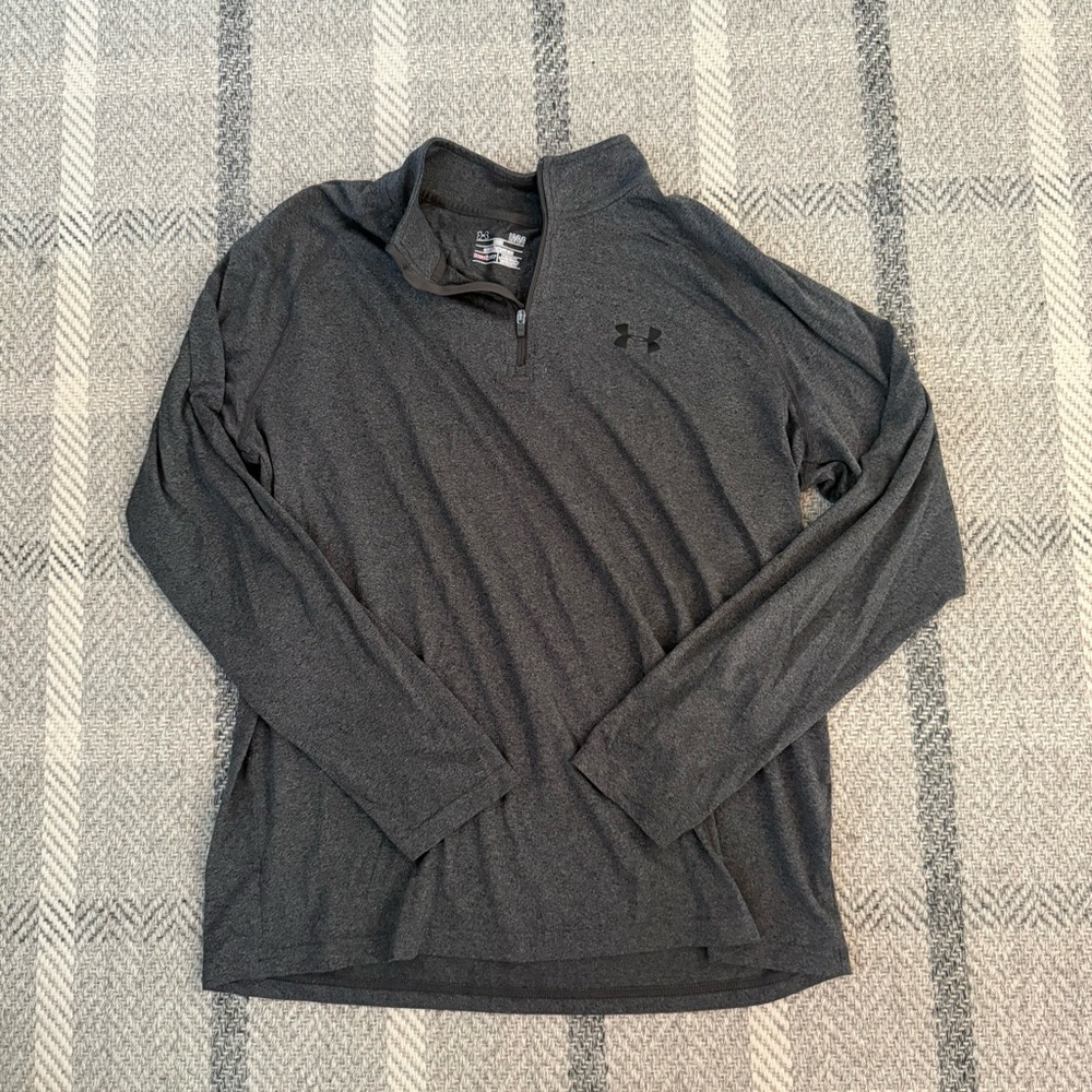 Under Armour Dark Gray Quarter-Zip Sweatshirt